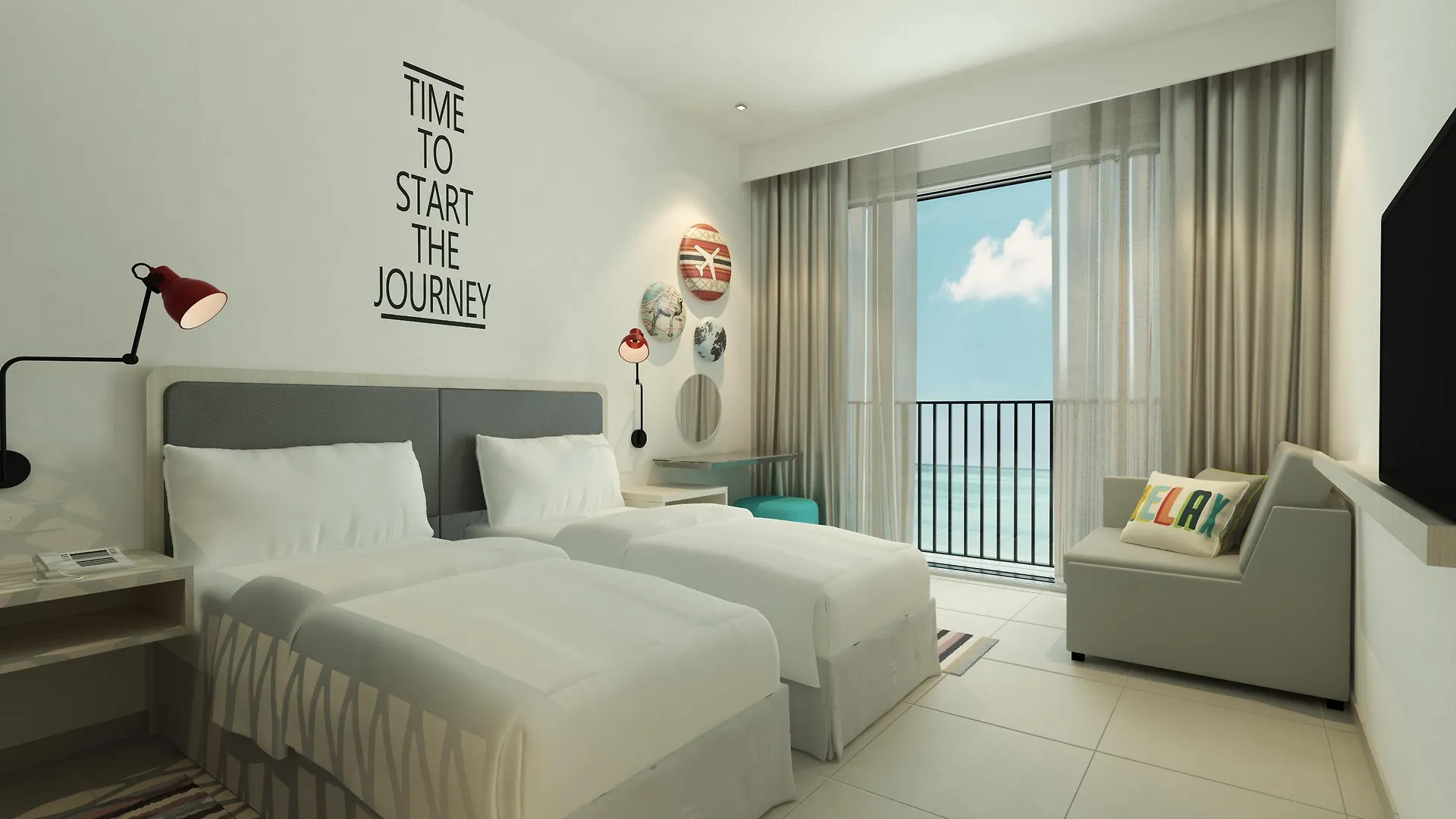 *** Hotell Rove La Mer Beach, Jumeirah Dubai Förenade Arabemiraten